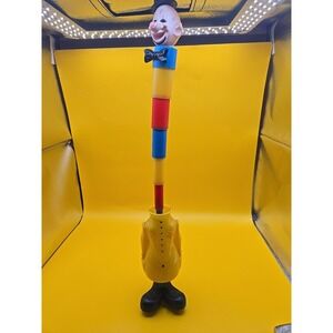 VINTAGE TOY figure PLASTIC CLOWN AMPORT HONG KONG 16"